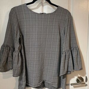 Calvin Klein Plaid Blouse